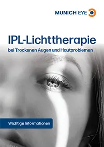 Cover der MUNICH EYE Broschüre zur IPL-Lichttherapie